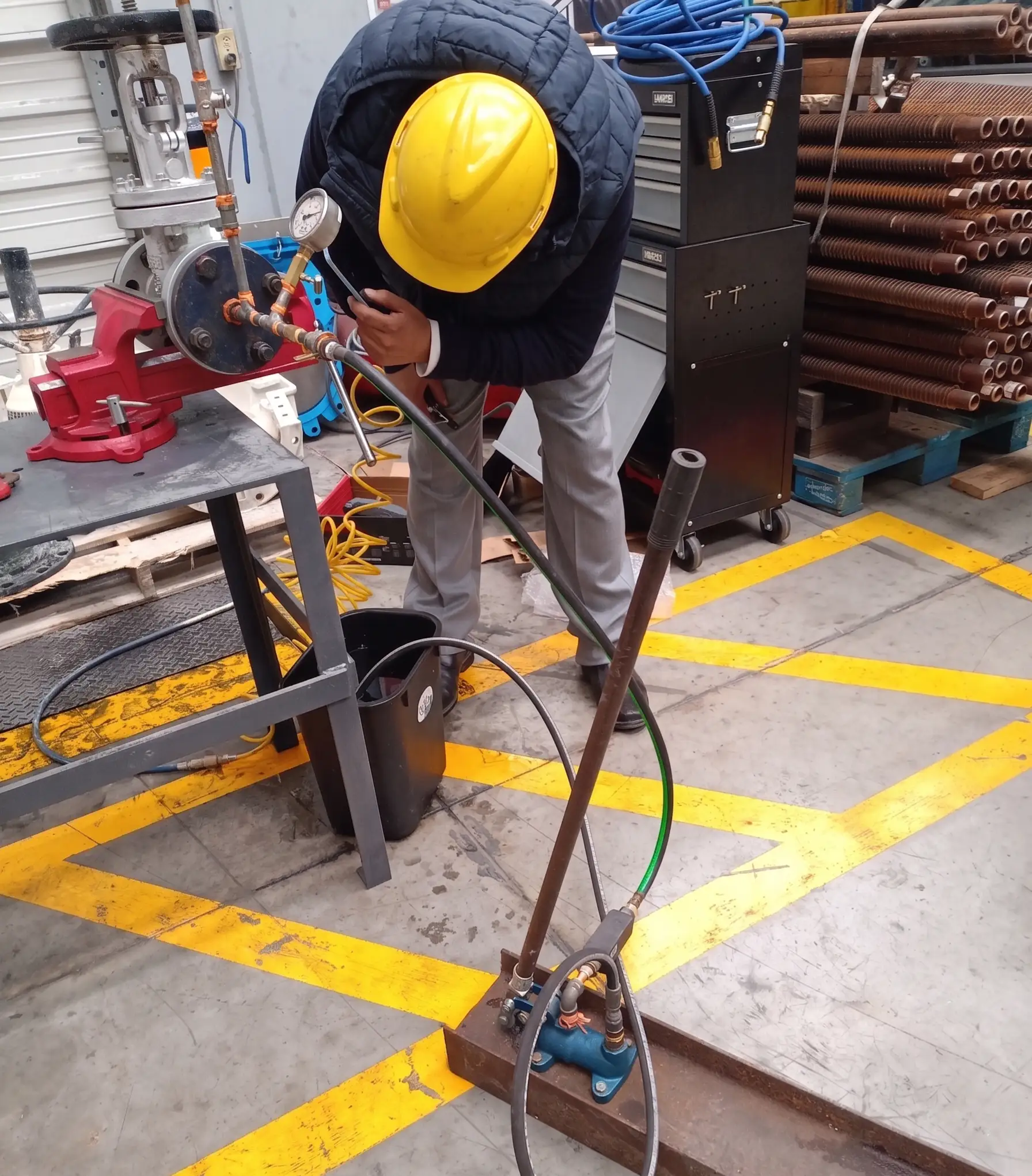 Prueba hidrostática a Válvulas — trabajo 3